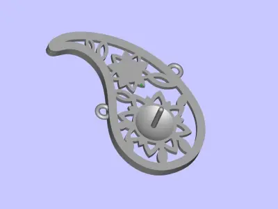 Pearl pendant and bracelet 3D print model