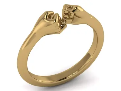 Hand Holding Ring STL 3D Printable Model 3D print model