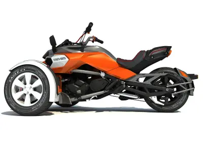 Three-wheeled Motorcycle 3D model