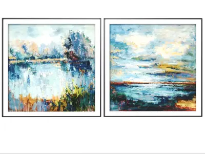 Art Frames 142- Impressionist Art 4 3D model