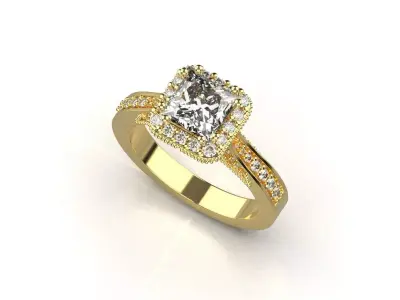 gold ring code 28 3D print model