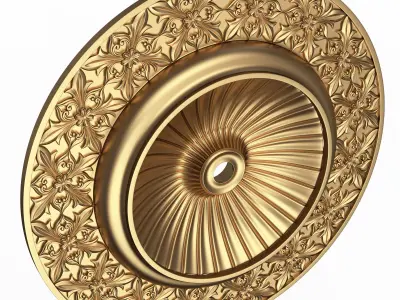 Ceiling Rosette 012 Low-poly 3D model