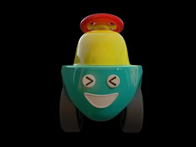 Asset - Cartoons -Bobby Car  - 3D Model  3D model