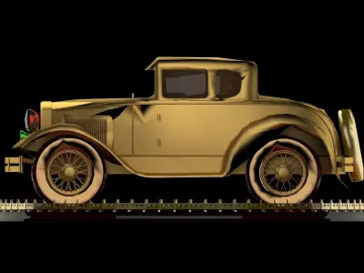 Antique car 3D model purchase