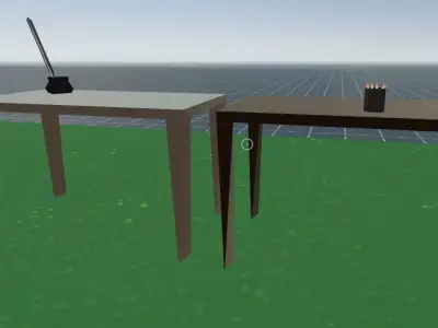 Raised Desks Free low-poly 3D model