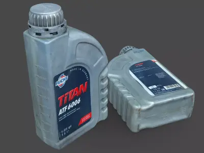 Transmission Fluid Bottle 3D model shop