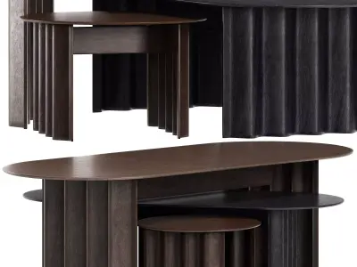 Curtain with Semicircle by Zeitraum 3D model