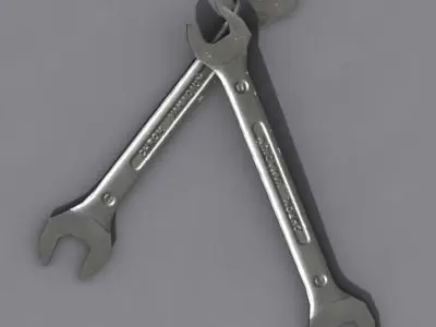 Spanner wrenches 3D model