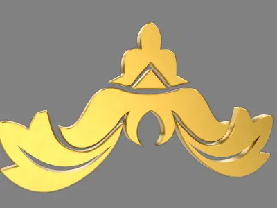 Carved Decor 3D model 12