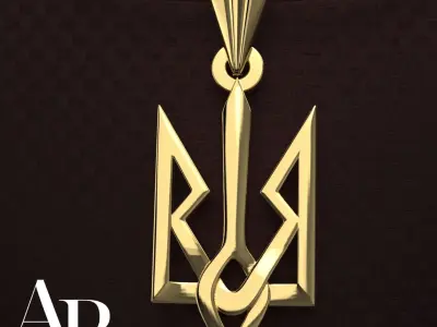 Ukrainian Trident 3D print model 7