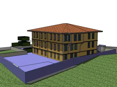 Old Turkish School 3D model