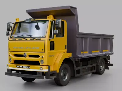 Ashok Leyland Ecomet 1215 Star Tipper 3D model