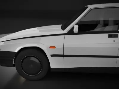 Alfa Romeo75 - vintage car  3D model