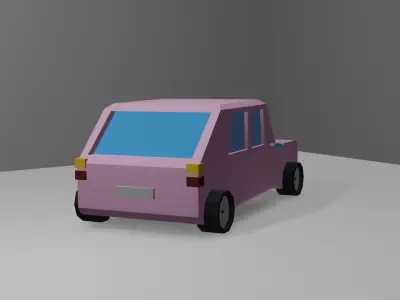 Low Poly - Car 1 Low-poly 3D model