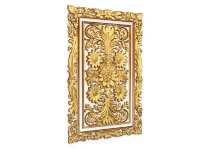 classical door decor 04  3D model
