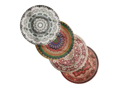 Round carpet 20 3D model