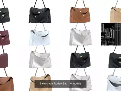 Balenciaga Rodeo Bag  3D Model Pack