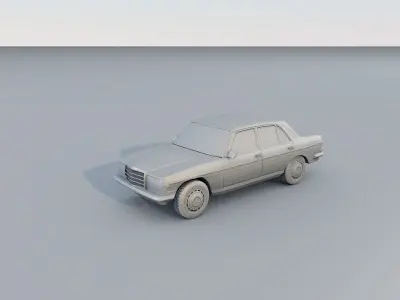 Mercedes-Benz 200  240  1976 Low-poly 3D model