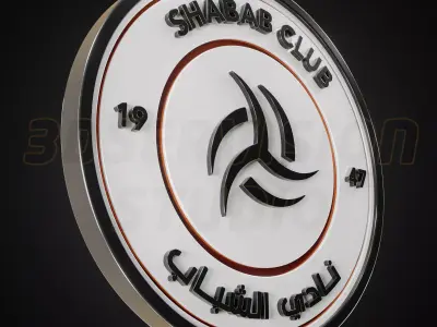 Al Shabab logo - Cinematic - 3D print 3D model