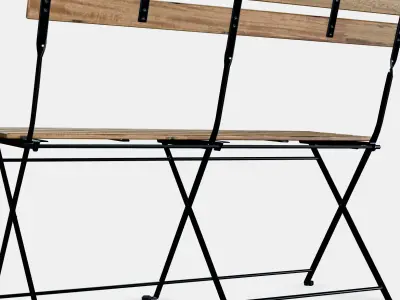 TARNO Bench outdoor Low-poly 3D model