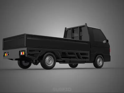 PICK UP FLAT DECK COLT DELICA L300 PICKUP CAR TRUCK CARRY TRITON 3D model