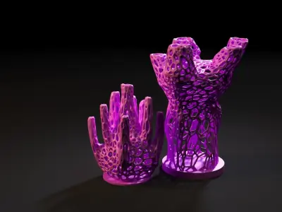 Unusual decorative vase 3D print model
