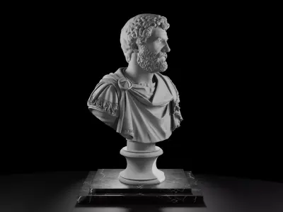 Roman Emperor Antoninus Pius Bust AD 140 3D Model Printable 3D model
