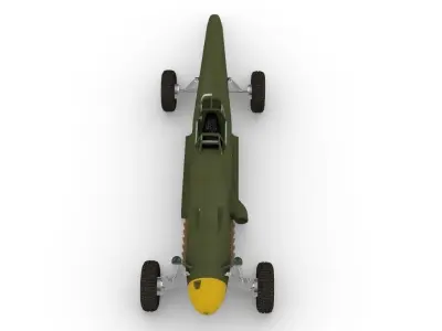 Bf-109-car wwii racing car 3D print model