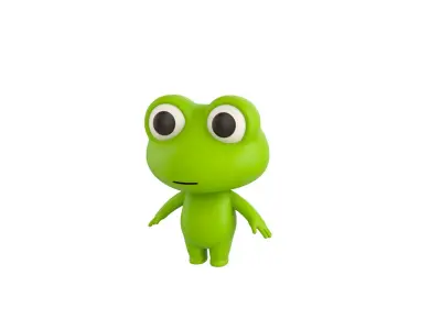 Character172 Rigged Frog 3D model