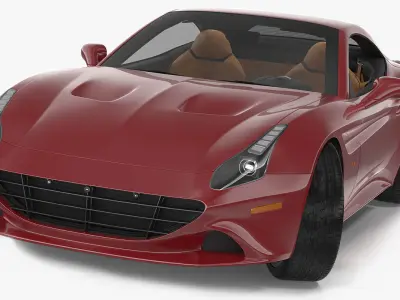 Generic Grand Touring Sports Car Rigged 3D model