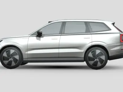 Volvo EX90 Low-poly 3D model