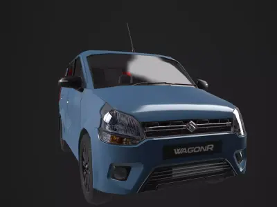 Maruti suzuki wagonr 3d car Low-poly 3D model