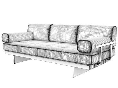 DS 80 703 Sofa with Armrests Outdoor 3D model