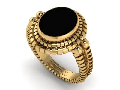 Luxury Women Fashion Diamond Ring 3d Printable Model 3D print model