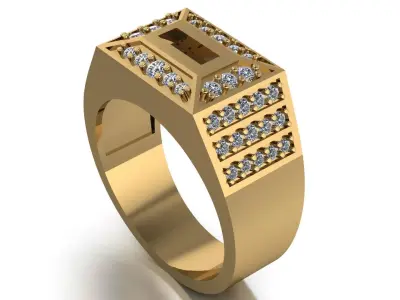 man ring 3D print model