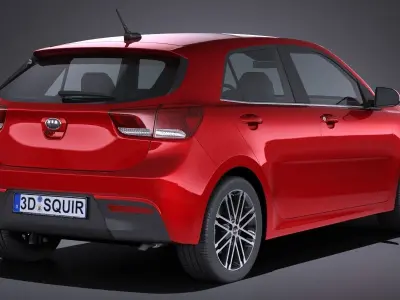 Kia Rio 2017 3D model