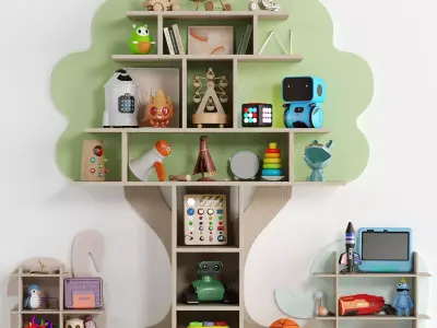 Children Room Set 14 Low-poly 3D model