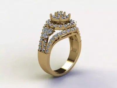 Women ring design new model in thailand R40 3D model