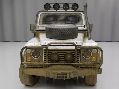 Land rover defender 110 3D model from CGTrader