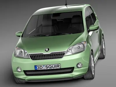 Skoda CitiGo 2013 3D model