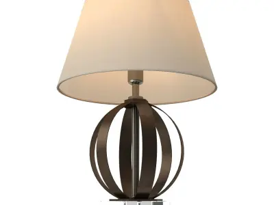 Visual Comfort Metal Banded table lamp 3D model