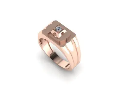 men wedding ring 3D print model