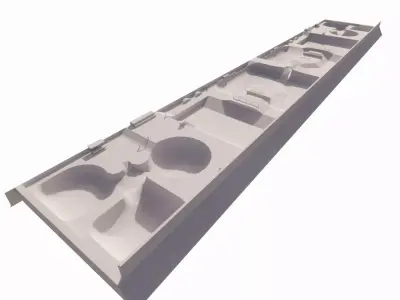 Skatepark-Skate Park PACK  Low-poly 3D model