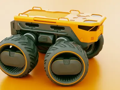 CARGO TRUCK X-50  Rigged 3D model