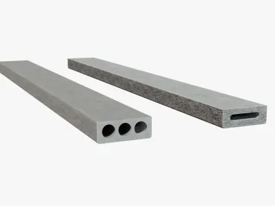 Concrete Beams Low-poly 3D model