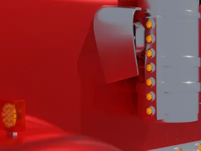 Kenworth W900 - Brandless 3D model