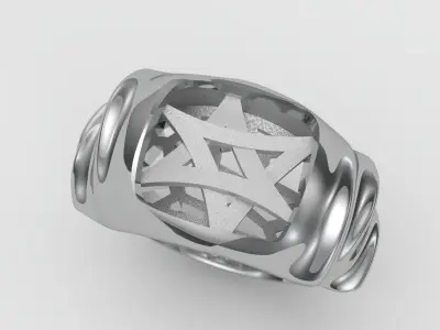 Star Ring 3D print model