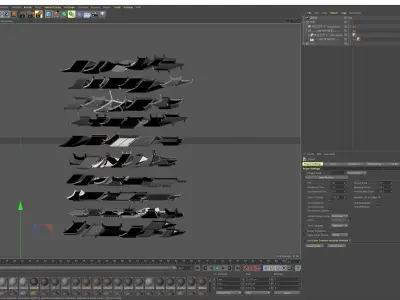 Chinese style eaves building roof style ancient 3D model