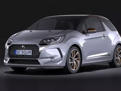 Citroen DS3 2016 VRAY 3D model