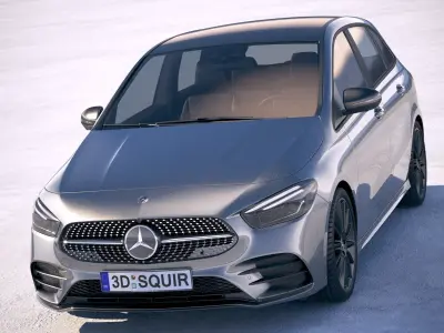 Mercedes B-class AMG 2019 3D model